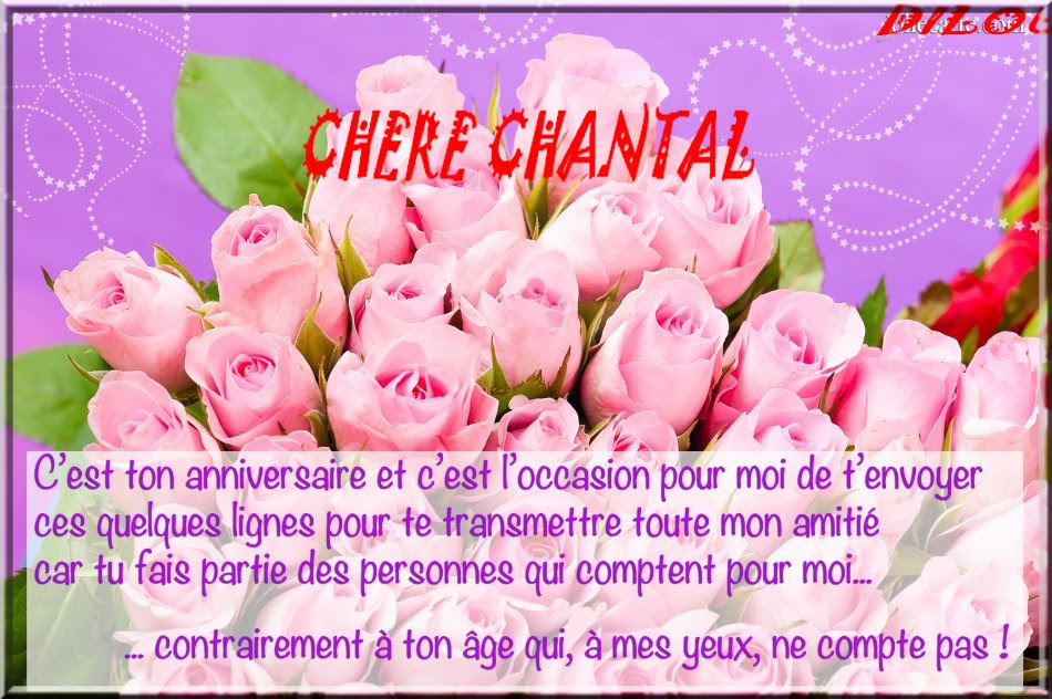 Joyeux Anniversaire Bon Anniversaire Chantal