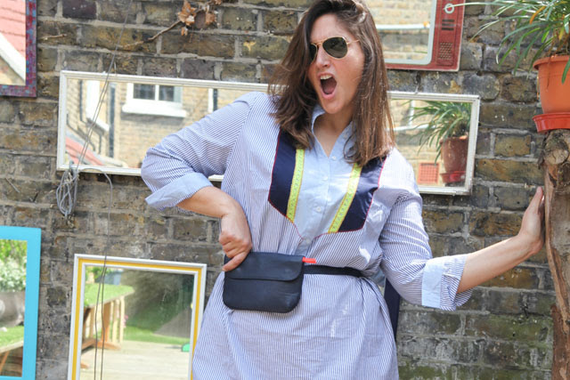 Eloquii short bib dress