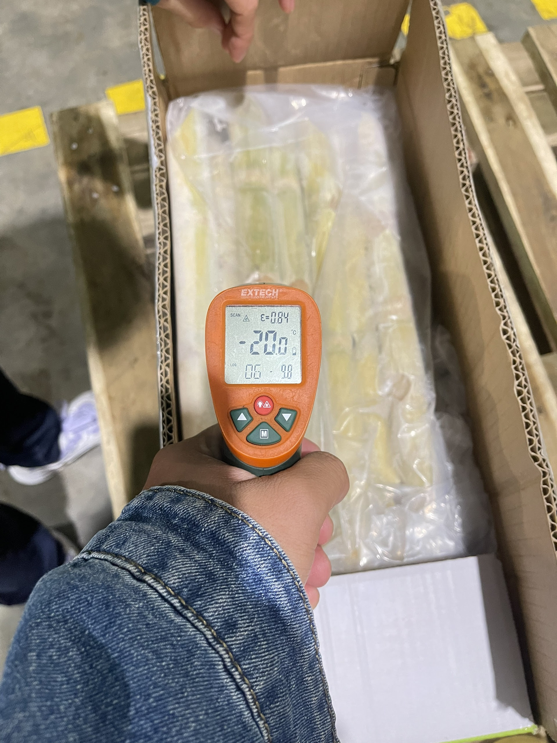 Frozen peeled sugarcane of Tan Gia Thanh in Singapore