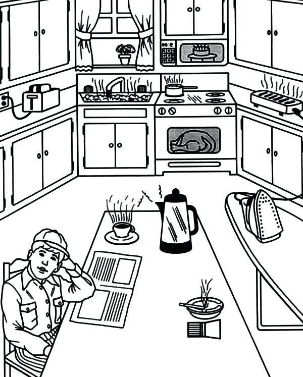Download Dining Table Coloring Pages at GetColorings.com | Free ...