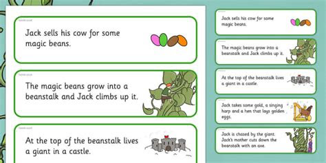 Free Read story sequencing jack and the beanstalk ManyBooks PDF