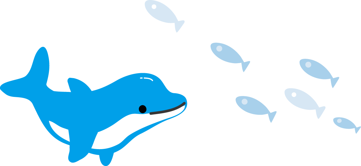 イルカのイラスト 無料イラスト