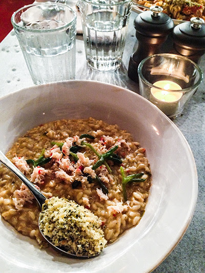 Jamie's Italian Vivocity Singapore Crab Risotto
