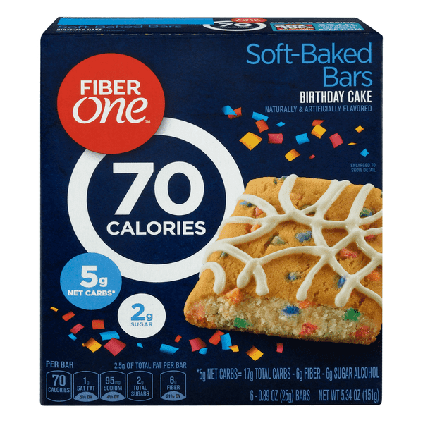 Fiber One 90 Calorie Cinnamon Coffee Cake 12 Fiber Bars - Fiber One 90 Calorie Bar, Cinnamon Coffee Cake, 0.89 Ounce : Each bar is 90 calories and .