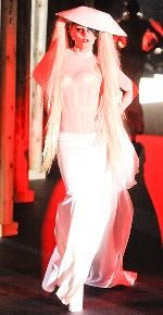 Lady Gaga in Thierry Mugler Paris Fashion Week