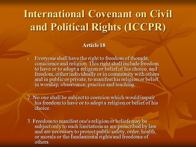 International Covenant on Civil and Political Rights – Διεθνές Σύμφωνο για τα Ατομικά και Πολιτικά Δικαιώματα
