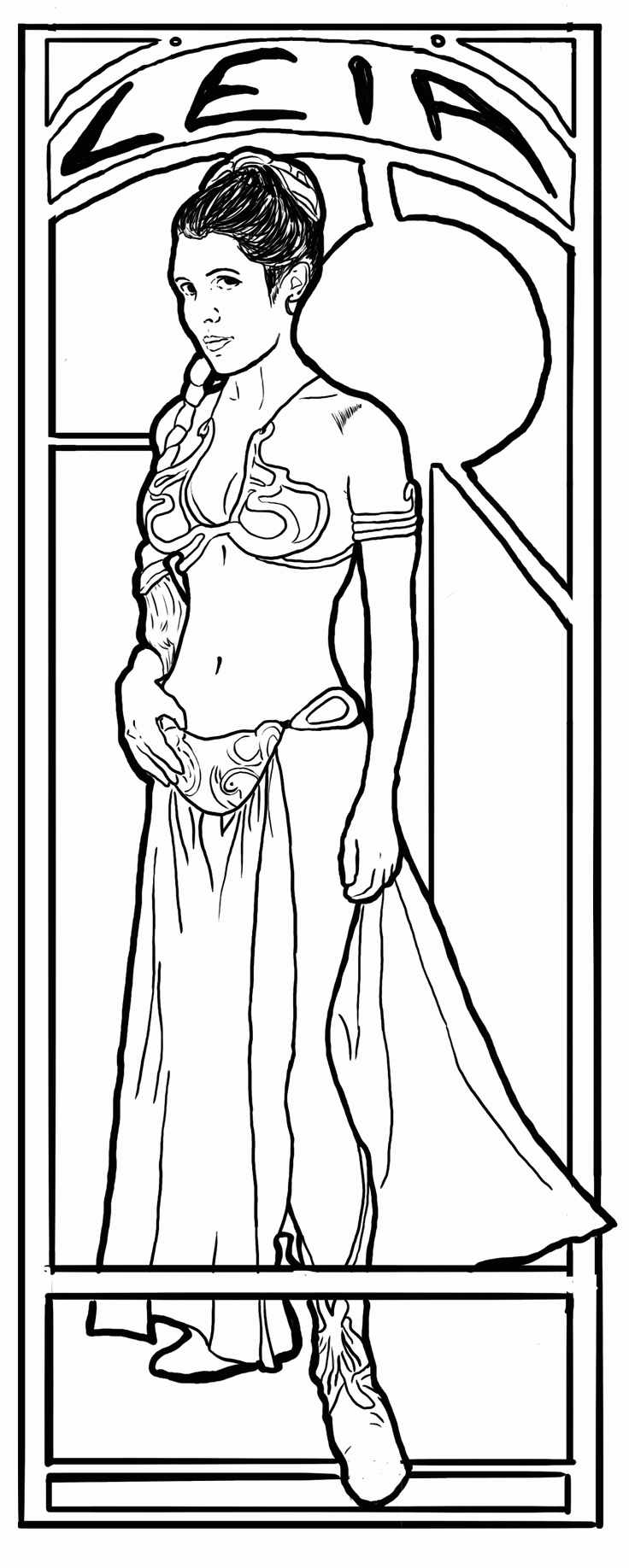 Download Star Wars Legos Coloring Pages Princess Leah - Coloring Home