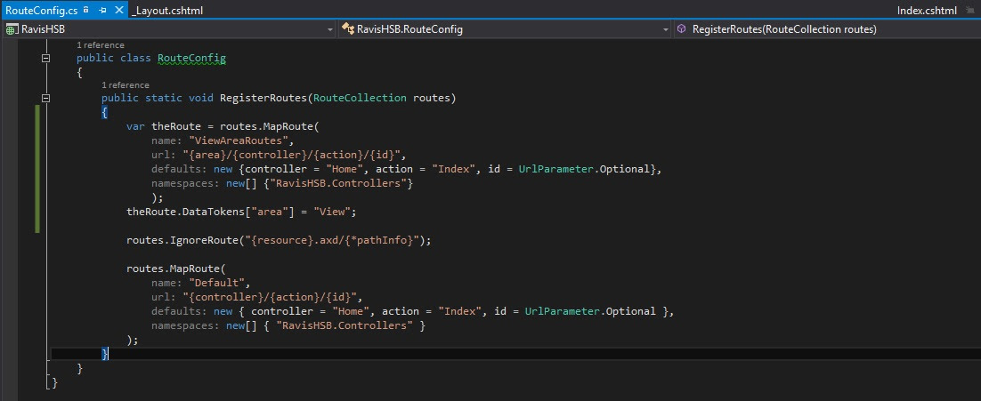 My Route Config