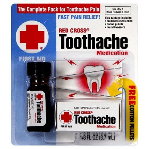 Red Cross Toothache Medication, 1/8-Ounce Bottles (Pack of 6)