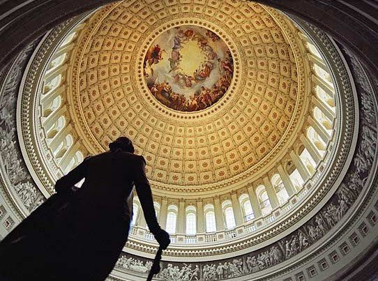 Rotunda Us Capitol. The dome of the Capitol