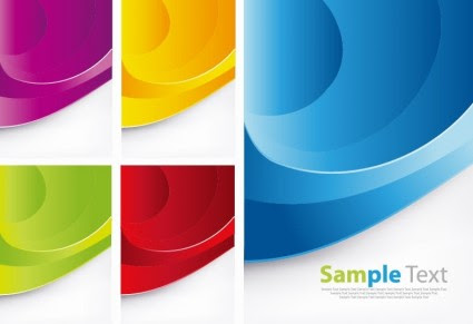  Warna  warni Gelombang Vector Set Latar  Belakang  Vector 