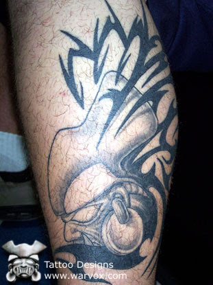 mayan warrior tribal tattoo