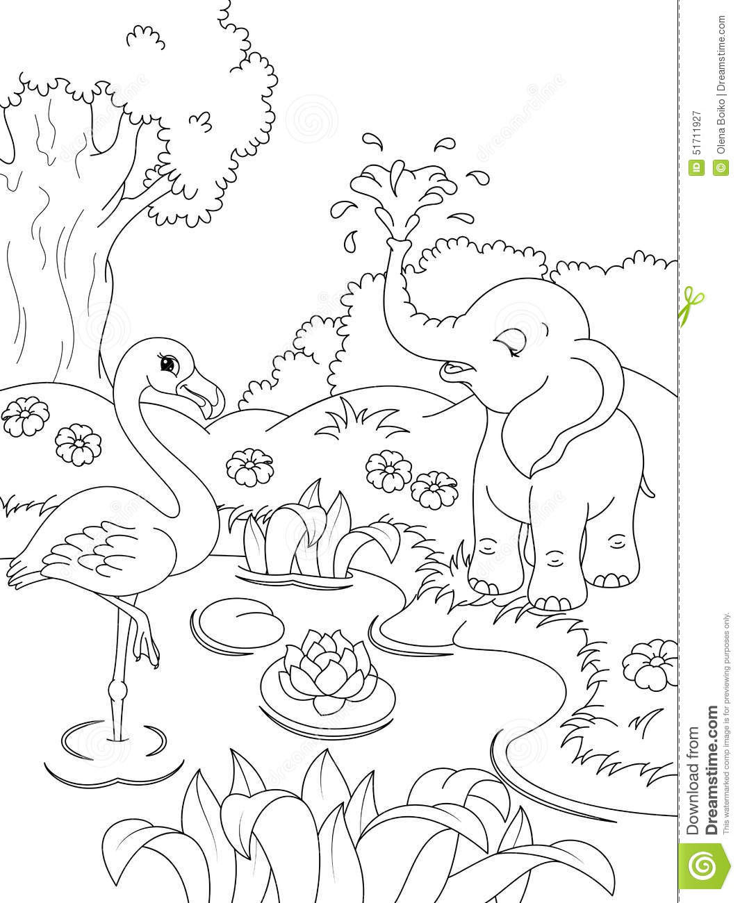 Nature coloring pages