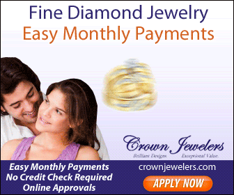 Diamond Jewelry-Easy Monthly Payments-No Credit Check