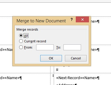 How to create labels from a list in Excel