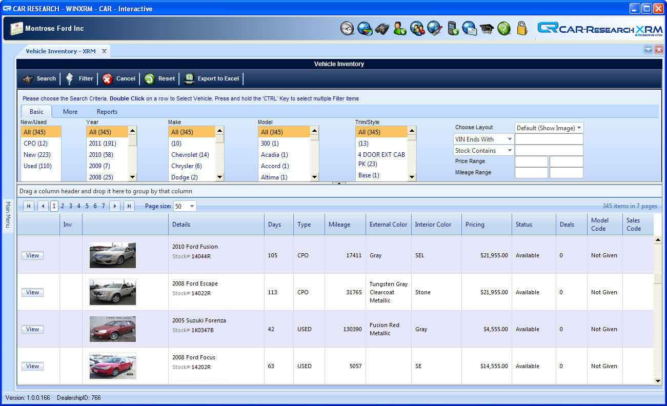 Wealth Management Tools: Auto Dealer Inventory Management