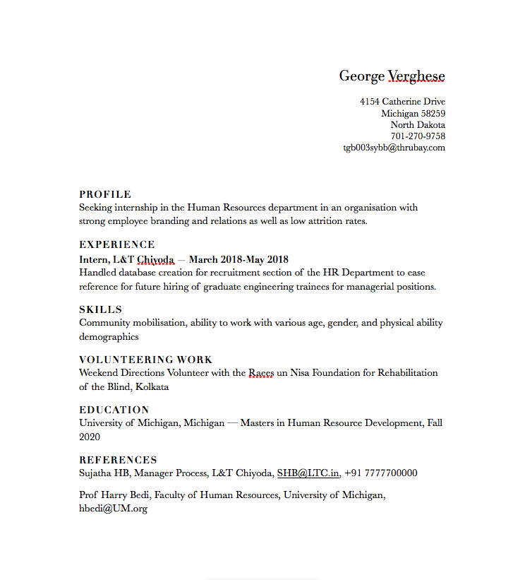 Get The Best Resume Sample For Your Profile Monsterindia Com