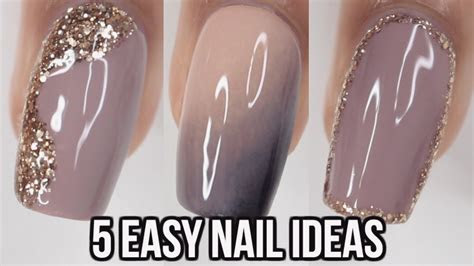 easy nail ideas fall nail art youtube