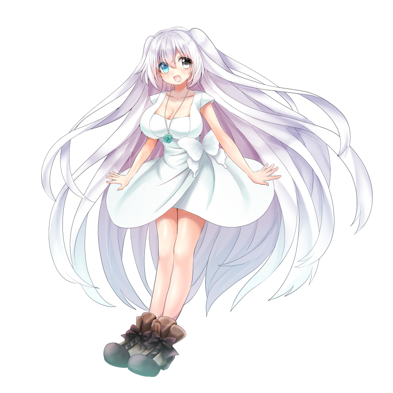 白ワンピ イラスト詳細 らっかみ