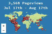 Locations of visitors to this page