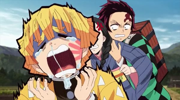 鬼滅の刃 11話 アニメ感想 ヘタレ善逸と猪突猛進男 炭次郎の新敵は鼓鬼 Cv 諏訪部順一 ラフアニメ