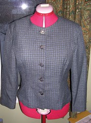 old collarless jacket
