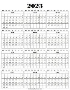 Finding free printable worksheets is an excellent way for teachers and homeschooling parents to save on their budgets. printable calendar 2023 monday start templates free blank calendar