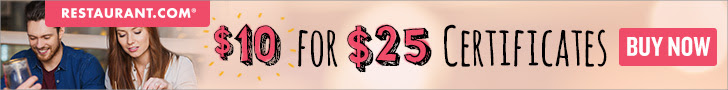Restaurant.com - Most $25 Gift Certificates for on