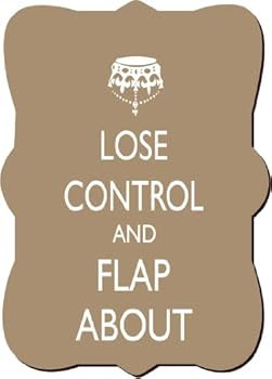 Lose Control and Flap About Brown Color Fridge Magnet