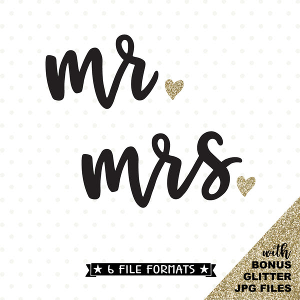 Download Mr and Mrs SVG file - Bride and Groom iron on transfer jpg ...