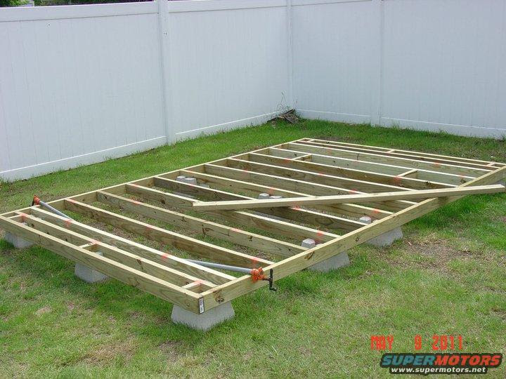 Shed foundation - dek block question - The Garage Journal Board