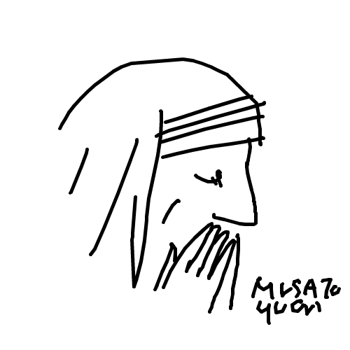 Misato Yugiのblog 一日一絵 マザーテレサからの伝言
