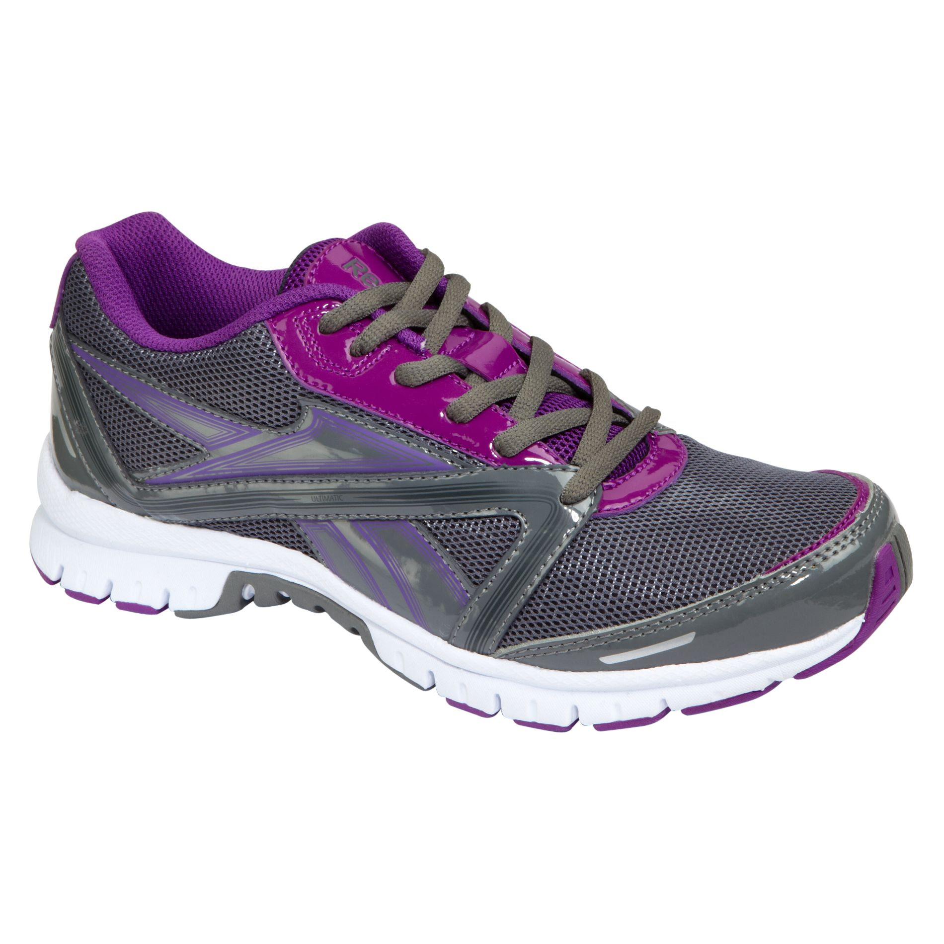 Reebok Women s Ultimatic Running Athletic Shoe - Grey Purple Gray 5