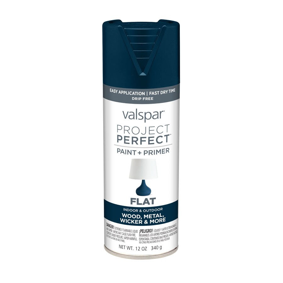 Valspar 6 Pack Flat Indigo Streamer Spray Paint And Primer In One Net Wt 12 Oz In The Spray Paint Department At Lowes Com