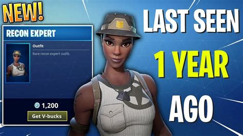 recon expert    rarest skin  fortnite youtube