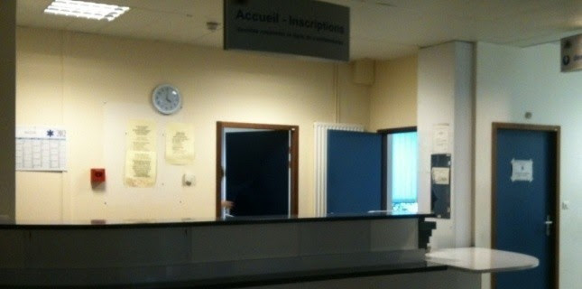 L'accueil des urgences de l'hôpital de la Pitié-Salpêtrière, à Paris. (A.S - Le Nouvel Observateur)