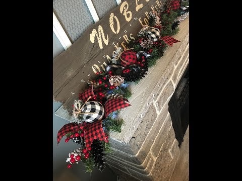 Populer Buffalo Plaid Garland by A Noble Touch, paling baru!
