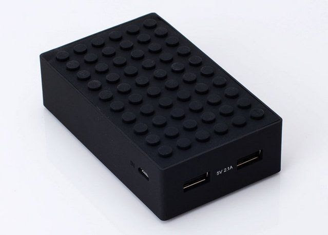 batterie externe dual noir promo