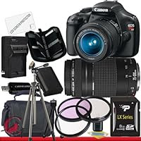 Canon EOS Rebel T3 Digital Camera and 18-55mm IS II & Canon EF 75-300mm f/4-5.6 III Telephoto Zoom Lens Package 4