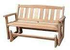 Southern Cypress 4' Mission Outdoor Glider Bench | Gliders 5051