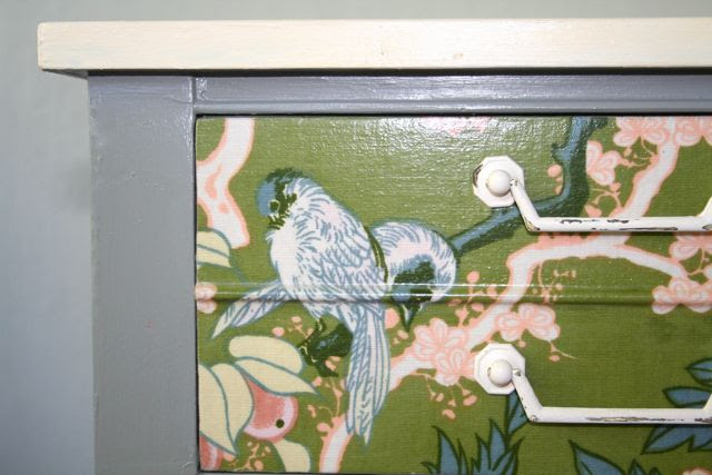 Regency Table 1 decoupage on wood