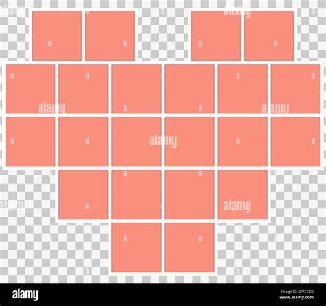  heart shape valentines day frame collage template heart shape from 22