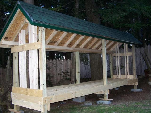 Shed Design Plan: Building a Firewood Shed | Shed Blueprints