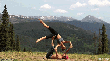 Balance Couple animated GIF