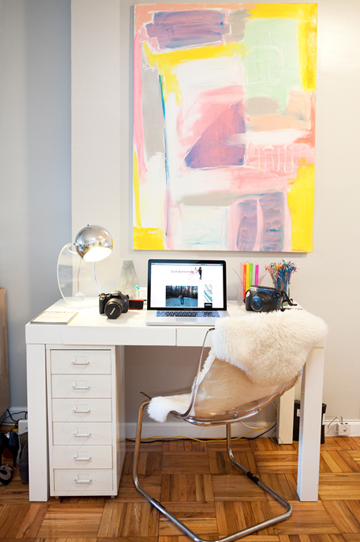 Ghost Chair Ikea - Contemporary - den/library/office - Teen Vogue