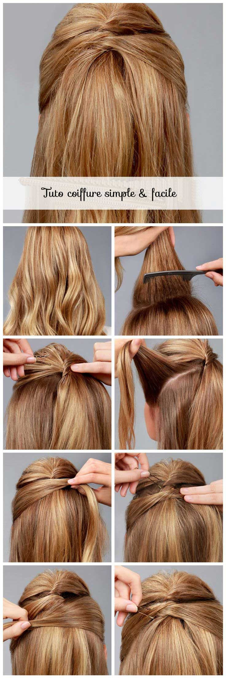 coiffure mi long visage rond