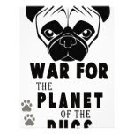 war for planet of pugs cool dog letterhead