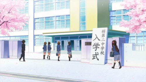 ひとりぼっちの 生活 1話 入学式の校門に挙動不審な女の子 おた スケ