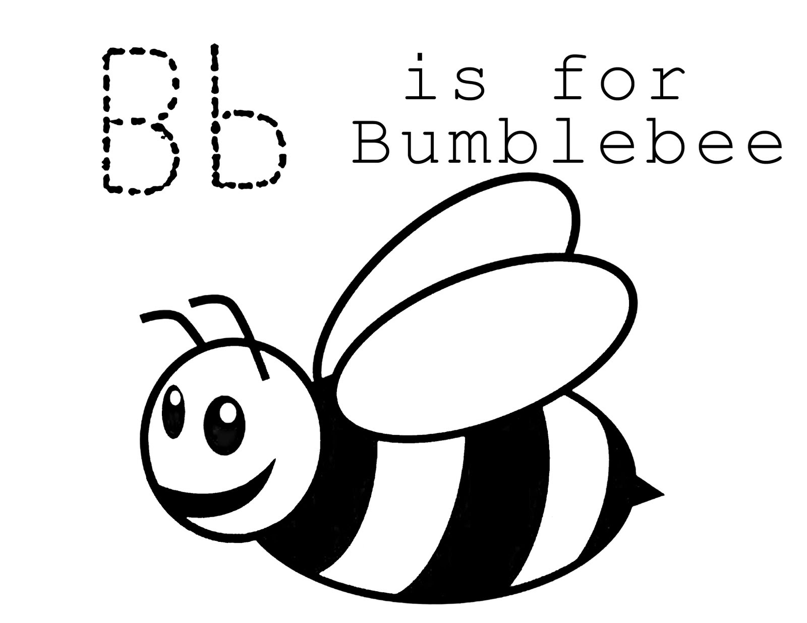 Free Cartoon Bee Coloring Page, Download Free Cartoon Bee ...