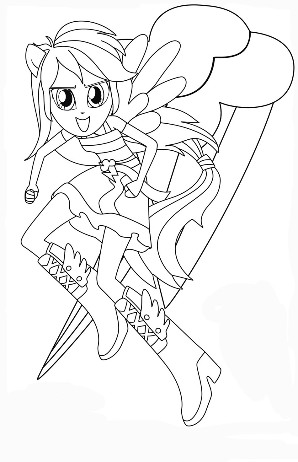 Download Equestria Girls coloring pages to download and print for free
